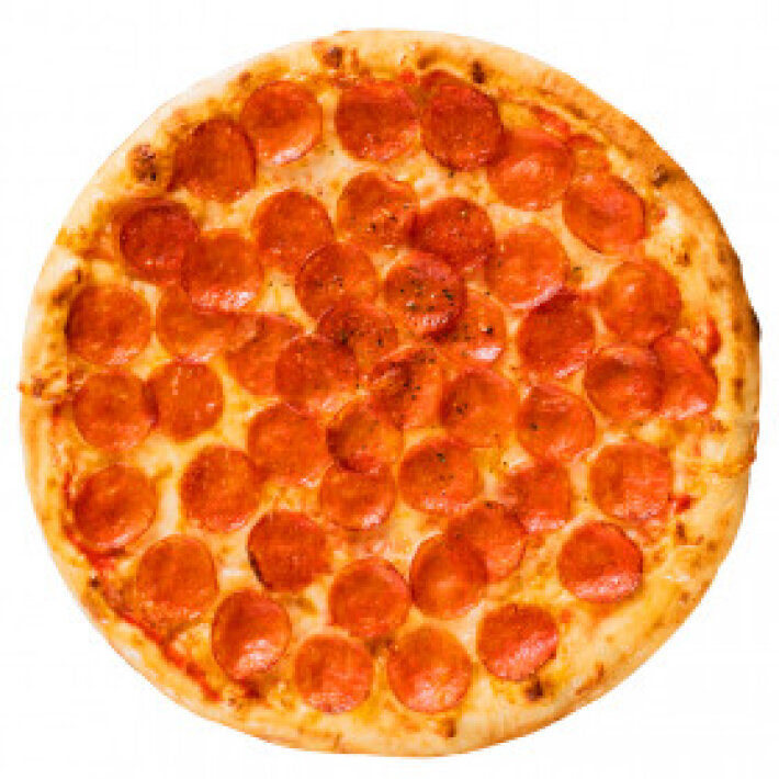 Пицца «Супер пепперони» на тонком тесте