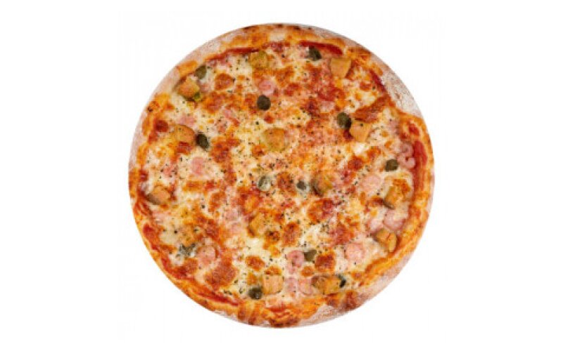Пицца «Маринара с лососем» на тонком тесте