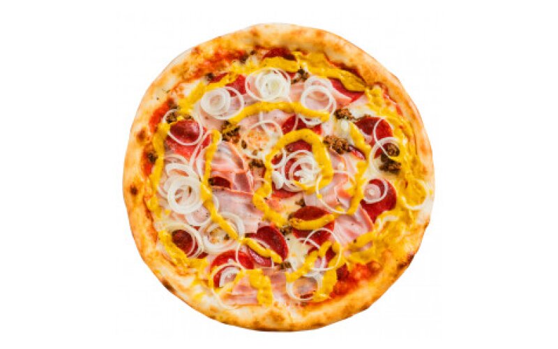 Пицца «Супер мясная» на пышном тесте