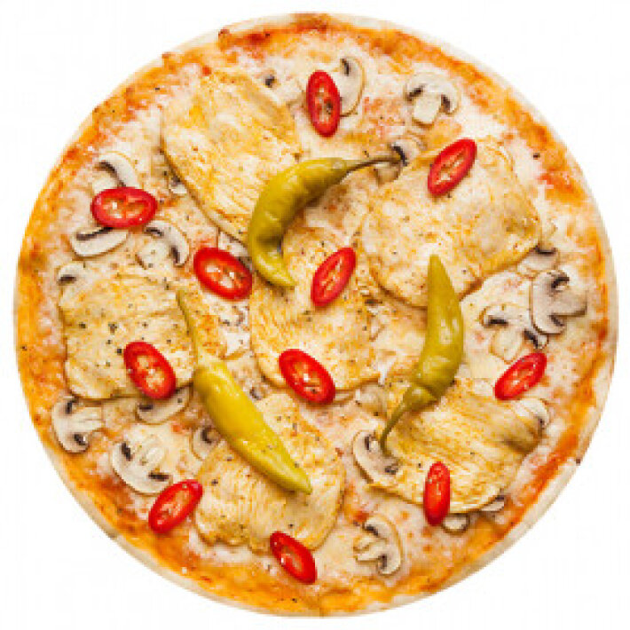 Пицца «Сицилийская» на тонком тесте