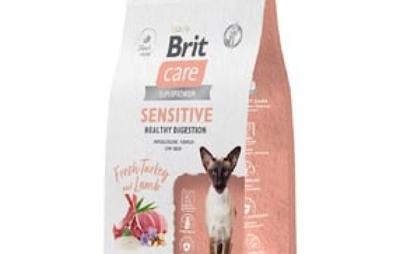 Сухой корм для кошек Brit Superpremium Sensitive с индейкой и ягненком Россия