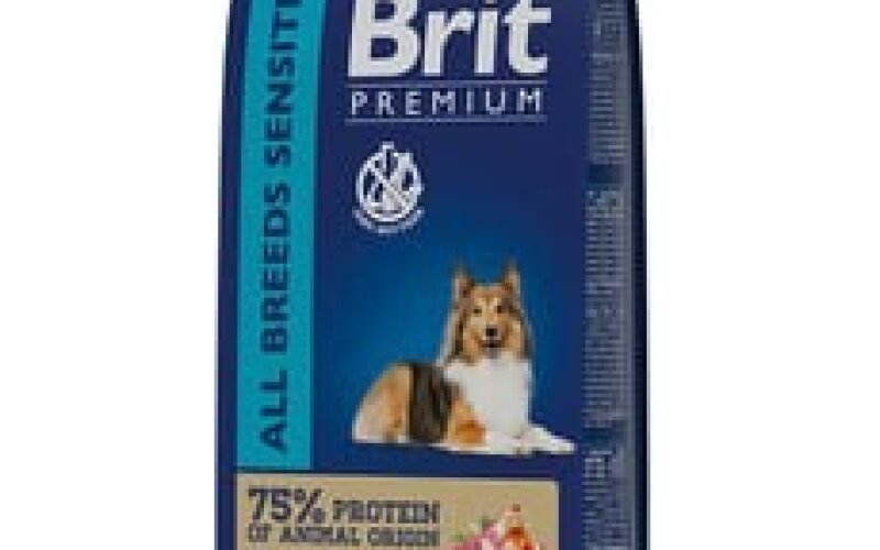 Сухой корм для собак Brit Premium Dog Sensitive ягненок и индейка Россия