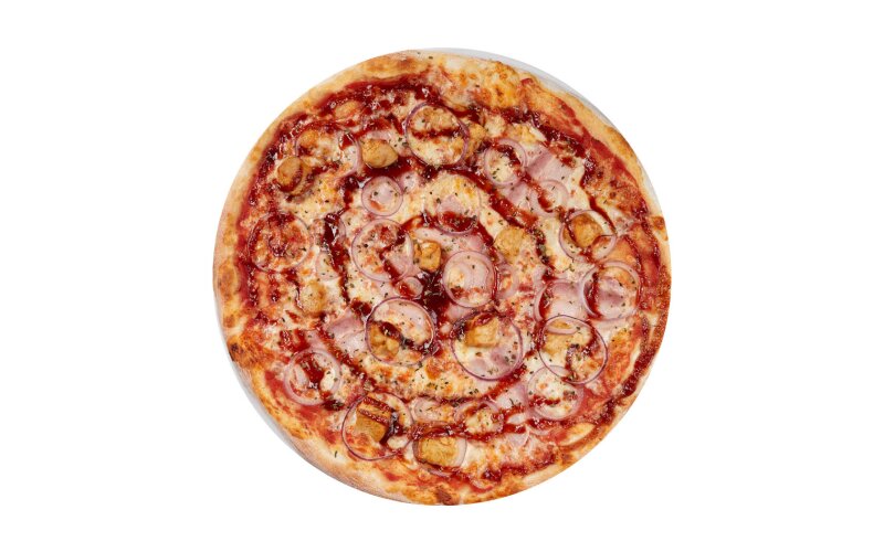 Пицца «Чикен Барбекю» на тонком тесте