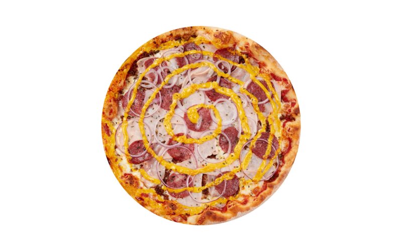 Пицца «Супер мясная» на тонком тесте