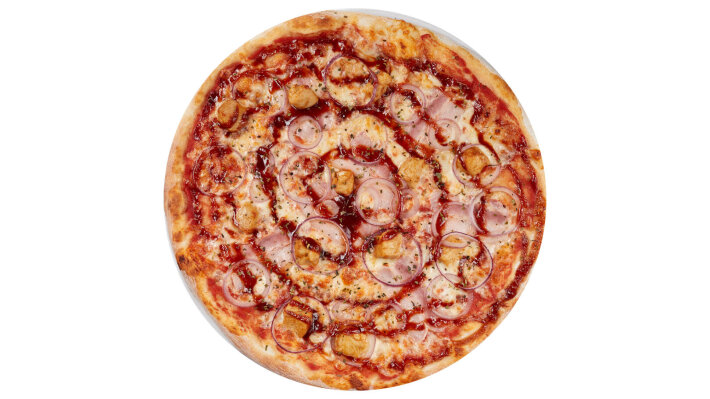 Пицца «Чикен Барбекю» на пышном тесте