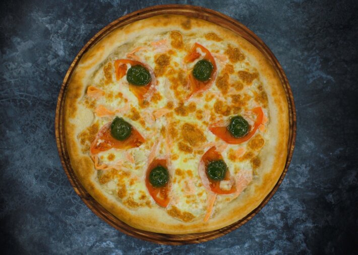 Пицца «Сливочный лосось»