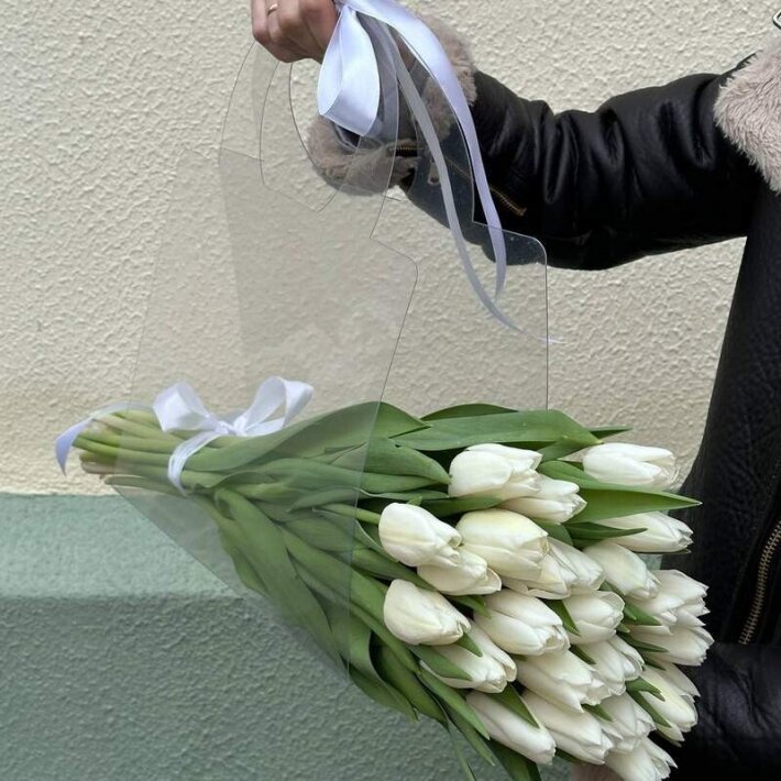 Букет «Белые тюльпаны»