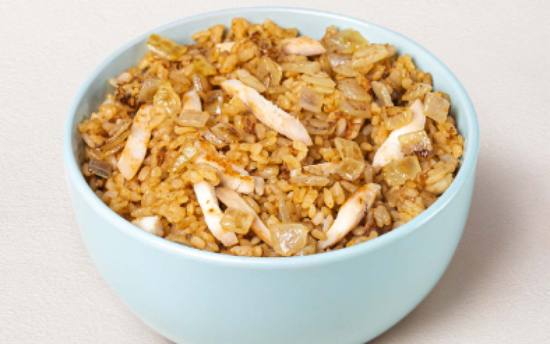 Рис с цыплёнком в китайском соусе