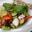 Салат Фреш-салат с благородными сырами и мятной заправкой